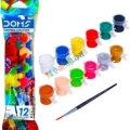 DOMS Tempera Colours 12 Shades (Free Brush)