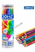 DOMS Fsc 24 Shades Colour Pencil Round Tin